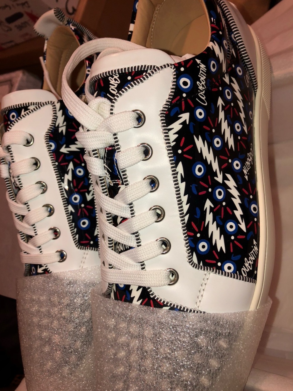 Christian Louboutin Evil Eye Low-Top Sneakers - Picture 4 of 10